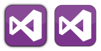 Comparação dos icones com e sem sombra