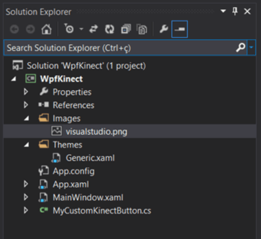 Solution Explorer com o detalhe da imagem adicionada